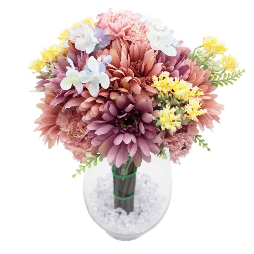 Artificial Flower Bouquets with Vase 12 inches - Image 19