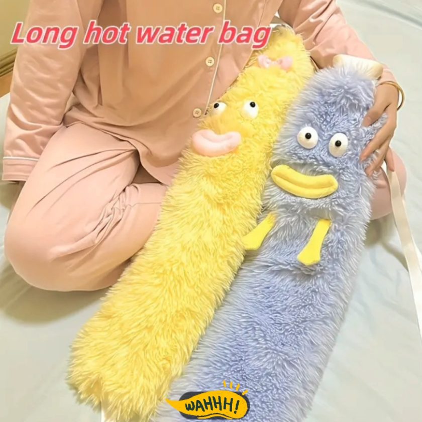 Long Plush Hot Water Bottles 1pc - Image 6