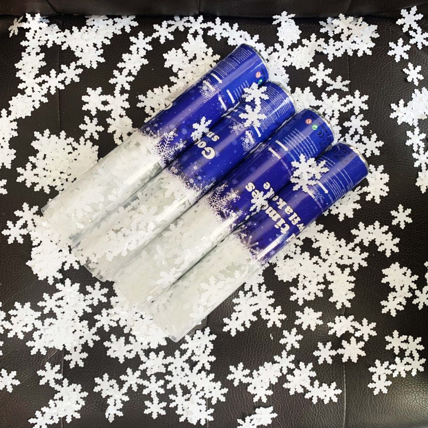 Snowflake Confetti Cannon Poppers 1pc - Image 2