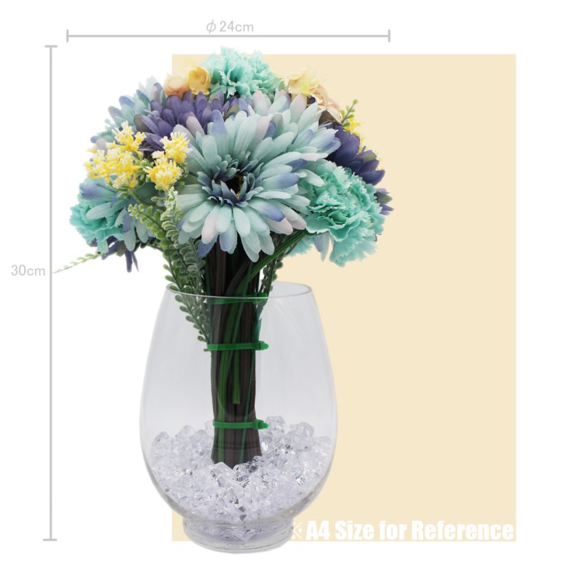 Artificial Flower Bouquets with Vase 12 inches - Image 8