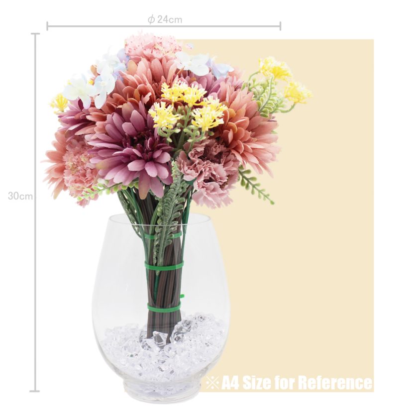 Artificial Flower Bouquets with Vase 12 inches - Image 20