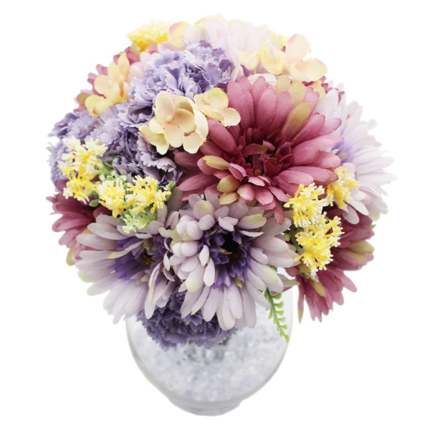 Artificial Flower Bouquets with Vase 12 inches - Image 15