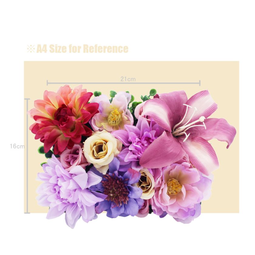 Artificial Flowers with Frame 8x6 inches - Image 7