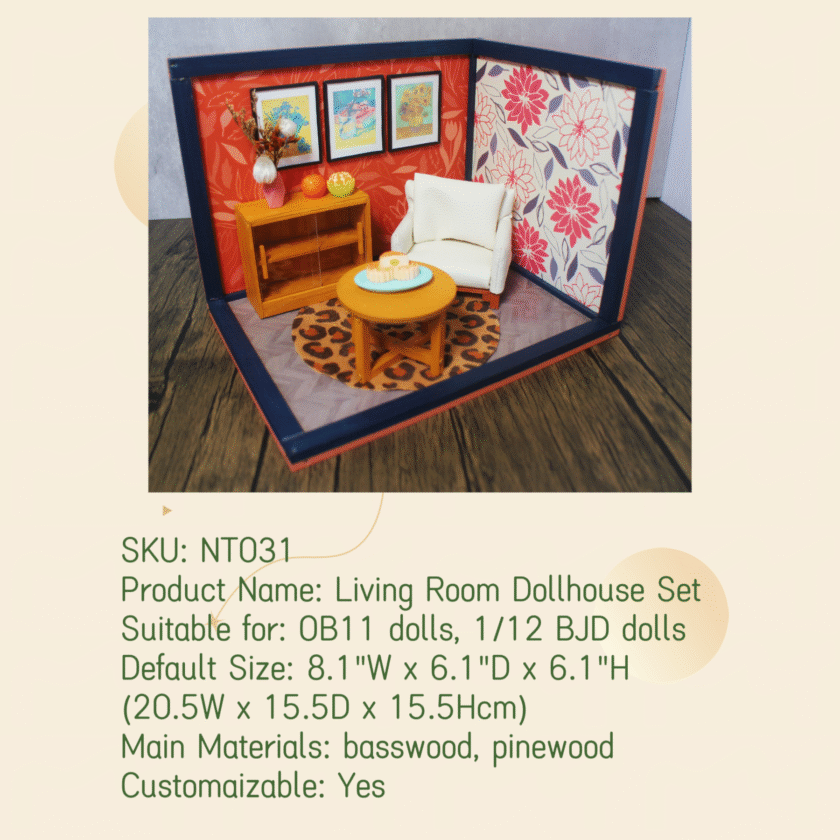 Living Room Dollhouse Set NT031 - Image 3