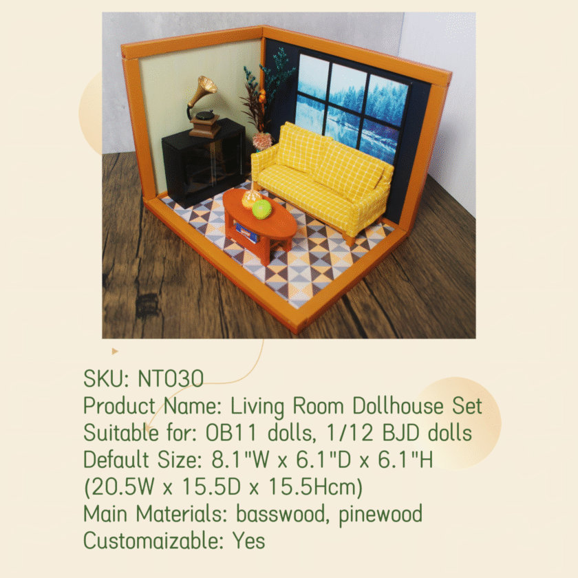 Living Room Dollhouse Set NT030 - Image 3