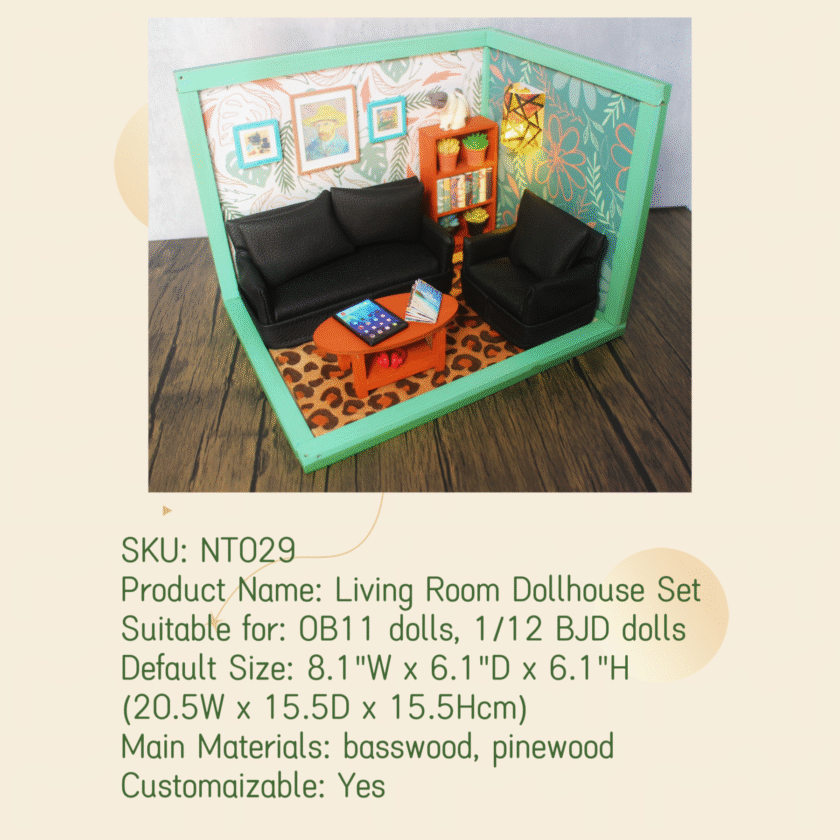 Living Room Dollhouse Set NT029 - Image 3