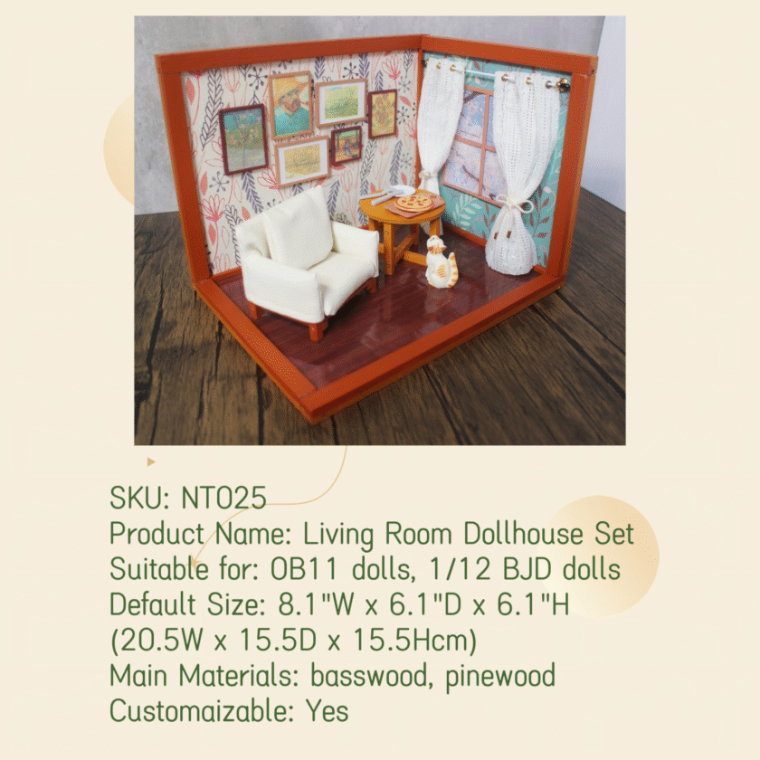 Living Room Dollhouse Set NT025 - Image 3