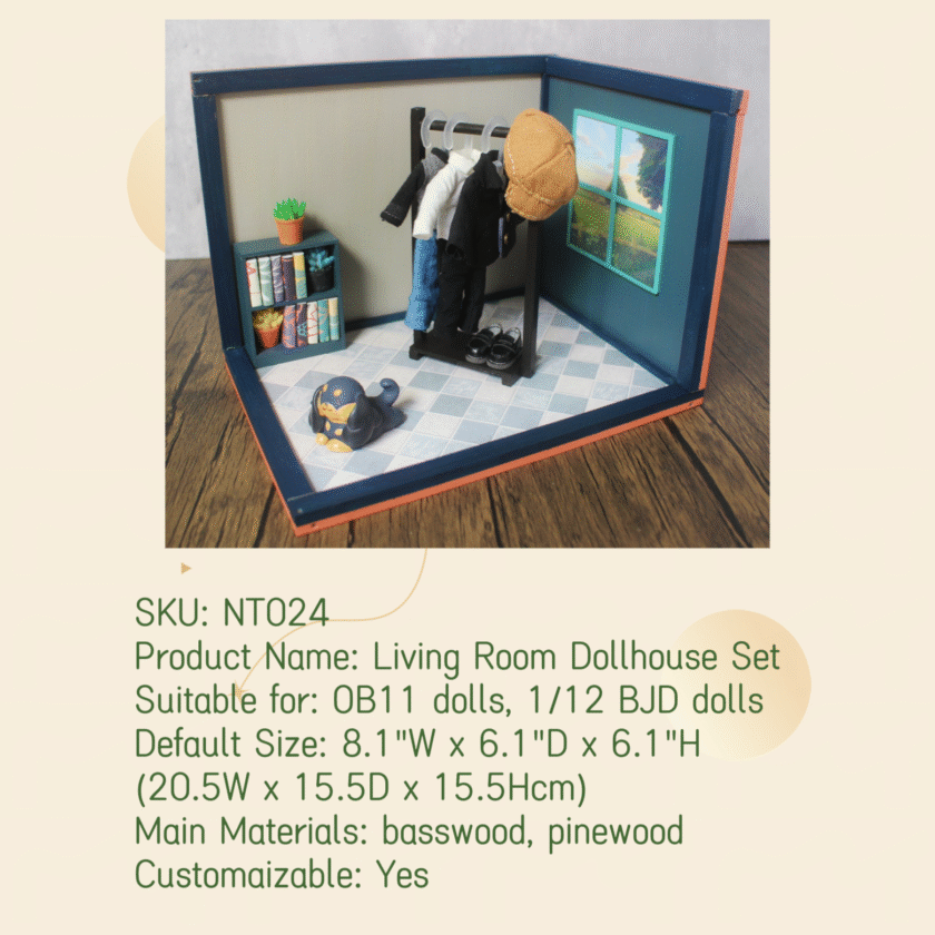 Living Room Dollhouse Set NT024 - Image 3