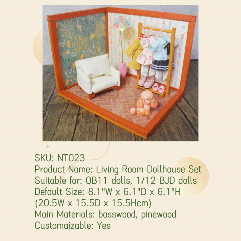 Living Room Dollhouse Set NT023 - Image 3