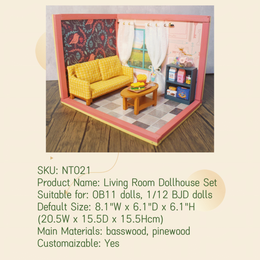 Living Room Dollhouse Set NT021 - Image 3
