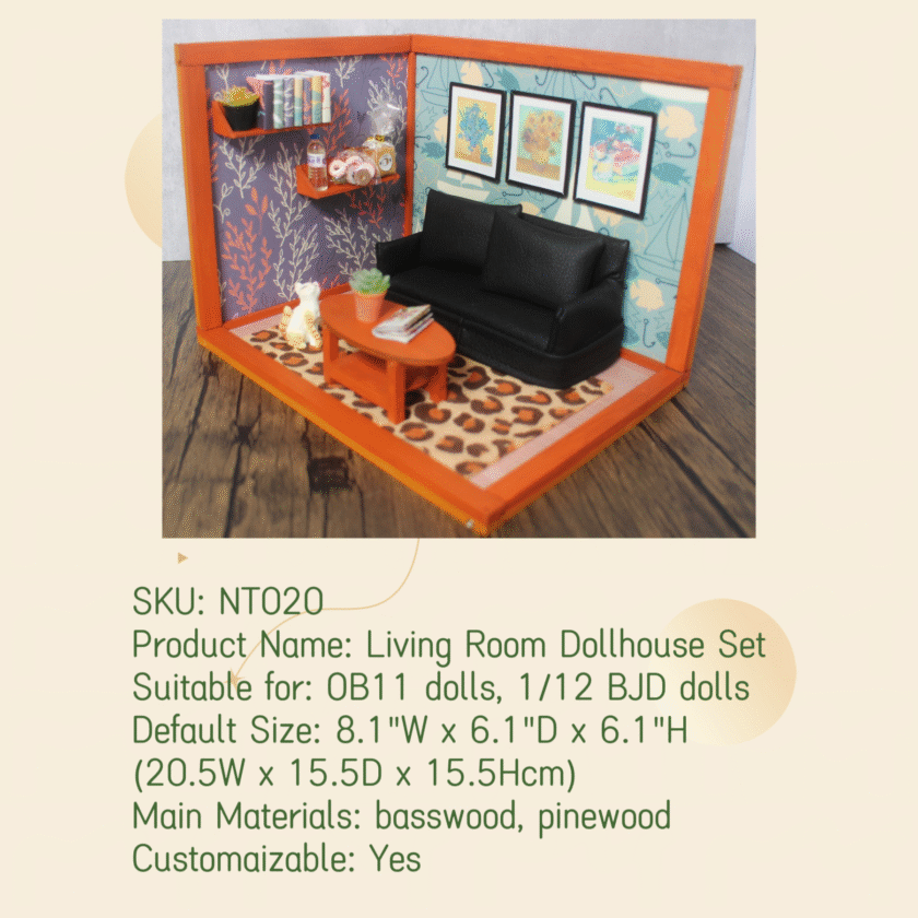 Living Room Dollhouse Set NT020 - Image 3