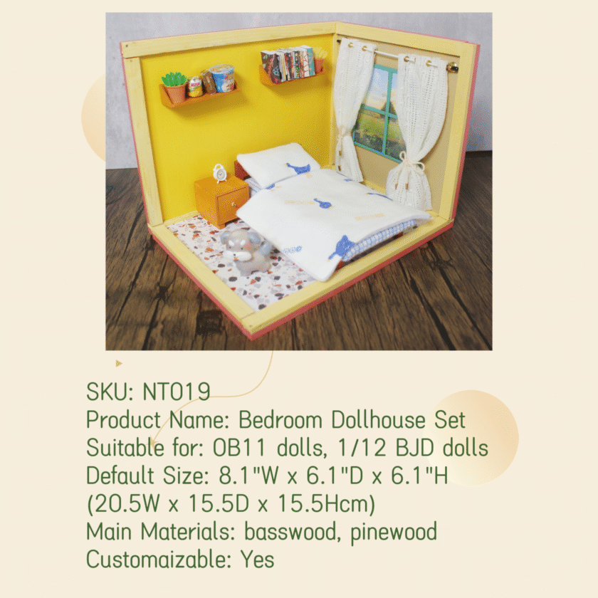 Bedroom Dollhouse Set NT019 - Image 3