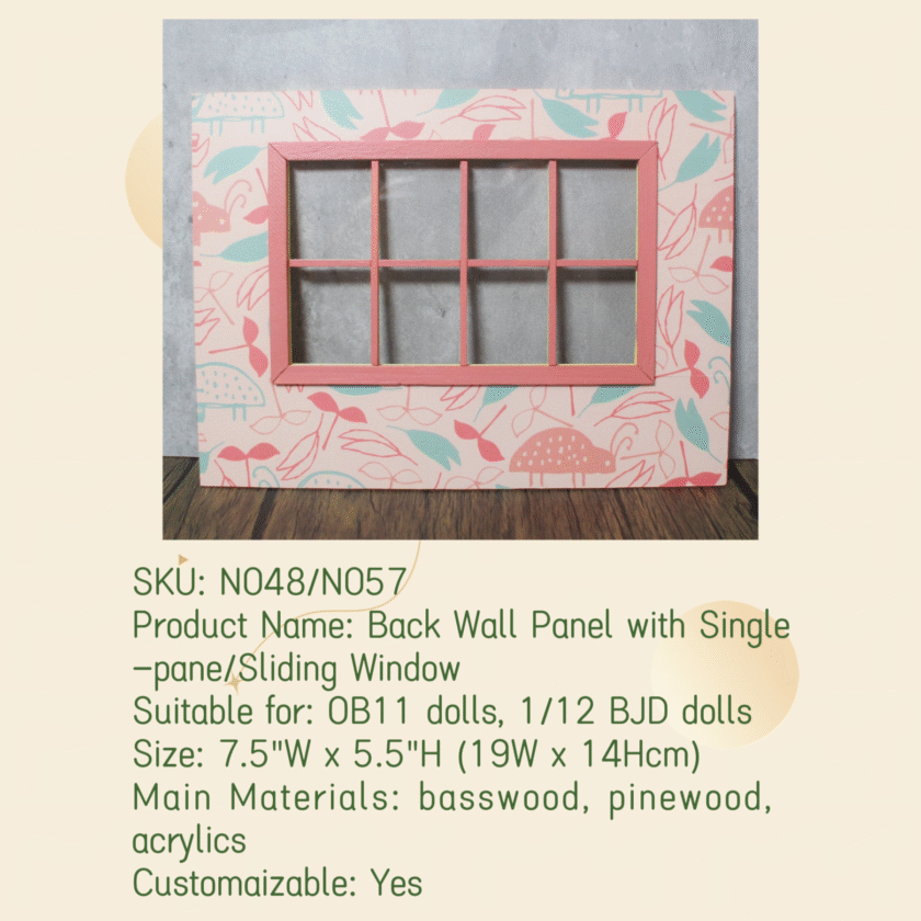 Back Wall Panel with Window 1pc - Image 2