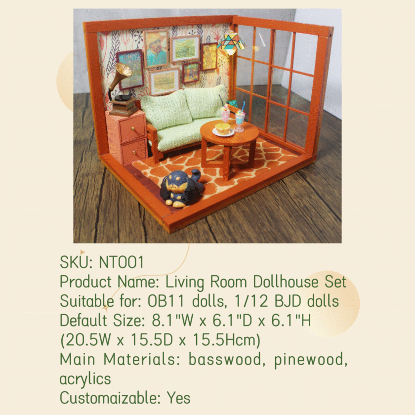 Living Room Dollhouse Set NT001 - Image 2