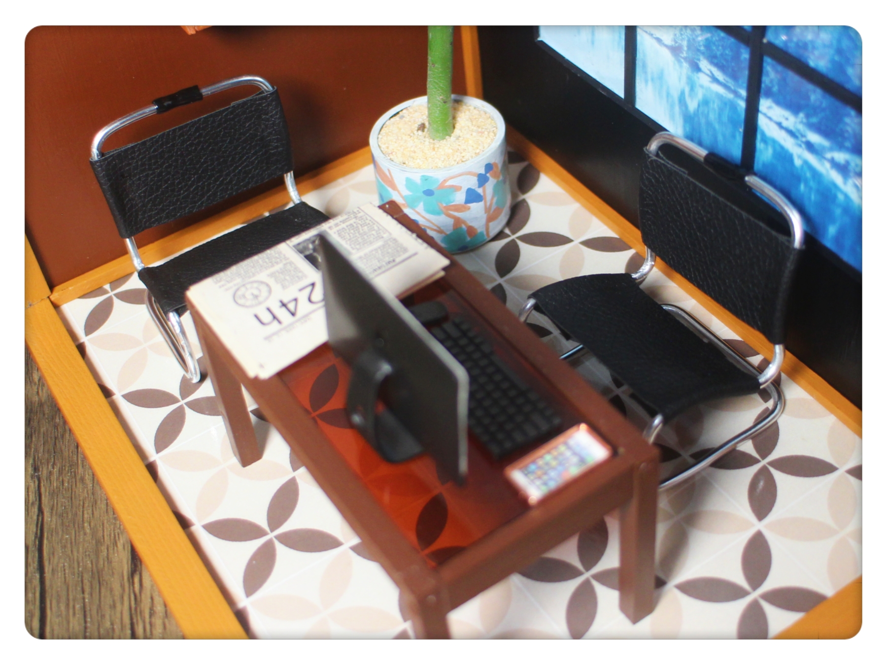 Living Room Dollhouse Set NT040 - Image 9